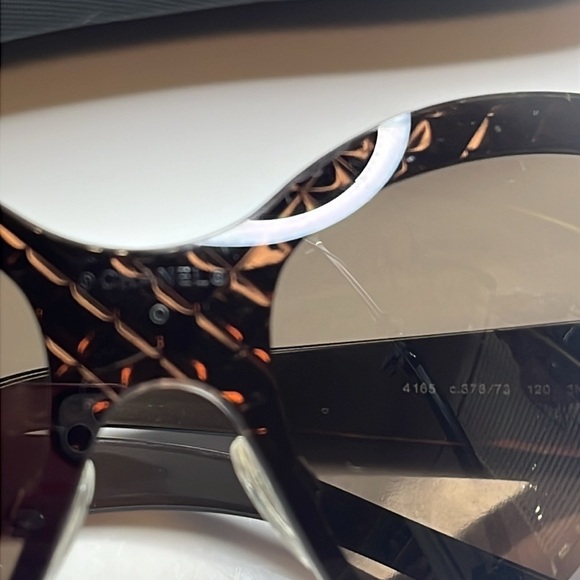 CHANEL Women's Brown Sunglasses - Picture 9 of 10